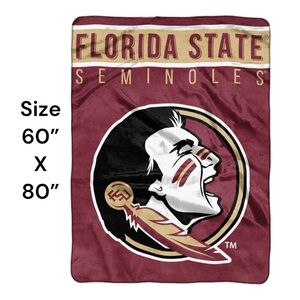 NWT Florida State Seminoles Officially Licensed NCAA Blanket 60x80 by Northwest